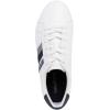 imageNautica Mens Casual Shoe Classic LaceUp Low Top Loafer Fashion Sneaker  in Medium ampamp Wide Width SizesWhite Navy Grey