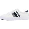 imageNautica Mens Casual Shoe Classic LaceUp Low Top Loafer Fashion Sneaker  in Medium ampamp Wide Width SizesWhite Navy Grey
