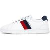 imageNautica Mens Casual Shoe Classic LaceUp Low Top Loafer Fashion Sneaker  in Medium ampamp Wide Width SizesWhite Red Navyhenrey