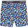 imageNautica Mens Classic Cotton Loose Knit BoxerLarge PennantsEstate Blue