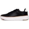 imageNautica Mens Classic LaceUp Low Top Fashion Sneaker Loafer  Stylish and Comfortable Casual ShoeBlackdonley