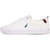 imageNautica Mens Classic LaceUp Low Top Fashion Sneaker Loafer  Stylish and Comfortable Casual ShoeWhite Navy