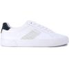 imageNautica Mens Classic LaceUp Low Top Fashion Sneaker Loafer  Stylish and Comfortable Casual ShoeWhite Navycolpa X