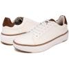 imageNautica Mens Classic LaceUp Low Top Fashion Sneaker Loafer  Stylish and Comfortable Casual ShoeWhite Tandonley