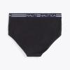 imageNautica Mens Comfort Cotton Underwear Fly Front BriefMulti Pack3 Pack Black