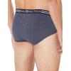 imageNautica Mens Comfort Cotton Underwear Fly Front BriefMulti PackPeacoat HeatherCharcoal HeatherHeather Grey