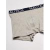 imageNautica Mens Cotton Stretch 4 Pack Boxer BriefsBlackHeather GreyStripe 2Anchor Print