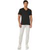 imageNautica Mens Cotton VNeck 3Pack TShirtNew WhiteBlackHeather Grey
