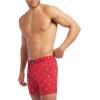 imageNautica Mens Cotton Woven 3 Pack BoxerBlackSail BlackwhiteSail Nautica Red