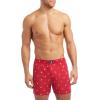 imageNautica Mens Cotton Woven 3 Pack BoxerBlackSail BlackwhiteSail Nautica Red
