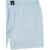 imageNautica Mens Cotton Woven 3 Pack BoxerOasis PinkOcean LapisPin Stripe Silver Lake