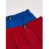 imageNautica Mens Cotton Woven 3 Pack BoxerSea CobaltNautica RedLobster Aero Blue