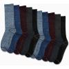 imageNautica Mens Crew Socks  10 Pack Breathable Moisture Wicking Cushioned Athletic Work and Dress Socks for Men Sizes 6125Multi
