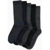 imageNautica Mens Crew Socks  5 Pack Breathable Moisture Wicking Cushioned Athletic Work and Dress Socks for Men Sizes 6125BlackGray