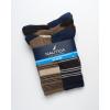 imageNautica Mens Crew Socks  5 Pack Breathable Moisture Wicking Cushioned Athletic Work and Dress Socks for Men Sizes 6125BrownNavy