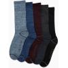 imageNautica Mens Crew Socks  5 Pack Breathable Moisture Wicking Cushioned Athletic Work and Dress Socks for Men Sizes 6125Multi