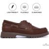 imageNautica Mens Dress Boat Shoe Casual Loafer LaceUp Fashion Sneaker with Cushioned Insole  Comfortable Lightweight and DurableCognac