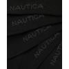 imageNautica Mens Dress Socks  10 Pack Breathable Stretch Crew Socks for Men for Work Business and Formal Wear Sizes 6125Black Flat Knit