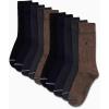 imageNautica Mens Dress Socks  10 Pack Breathable Stretch CrewLength Work Socks for Men for Business Formal Wear Sizes 6125Assorted