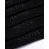 imageNautica Mens Dress Socks  10 Pack Breathable Stretch CrewLength Work Socks for Men for Business Formal Wear Sizes 6125Black Logo