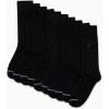 imageNautica Mens Dress Socks  10 Pack Breathable Stretch CrewLength Work Socks for Men for Business Formal Wear Sizes 6125Black Logo