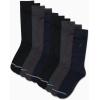 imageNautica Mens Dress Socks  10 Pack Breathable Stretch CrewLength Work Socks for Men for Business Formal Wear Sizes 6125BlackGrey Assorted