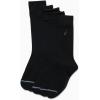 imageNautica Mens Dress Socks  5 Pack Breathable Comfort Stretch CrewLength Work Socks for Men for Business Formal Wear 6125All Black