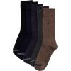 imageNautica Mens Dress Socks  5 Pack Breathable Comfort Stretch CrewLength Work Socks for Men for Business Formal Wear 6125Assorted