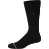 imageNautica Mens Dress Socks  5 Pack Breathable Comfort Stretch CrewLength Work Socks for Men for Business Formal Wear 6125Black Flat Knit