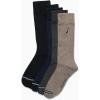 imageNautica Mens Dress Socks  5 Pack Breathable Comfort Stretch CrewLength Work Socks for Men for Business Formal Wear 6125Brown Heather