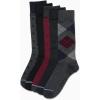 imageNautica Mens Dress Socks  5 Pack Breathable Comfort Stretch CrewLength Work Socks for Men for Business Formal Wear 6125Dark Grey Heather