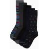 imageNautica Mens Dress Socks  5 Pack Breathable Comfort Stretch CrewLength Work Socks for Men for Business Formal Wear 6125Graphite Heather Assorted