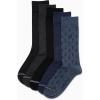 imageNautica Mens Dress Socks  5 Pack Breathable Comfort Stretch CrewLength Work Socks for Men for Business Formal Wear 6125Medium Denim Assorted