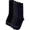 imageNautica Mens Dress Socks  5 Pack Breathable Comfort Stretch CrewLength Work Socks for Men for Business Formal Wear 6125NavyGreyBlack