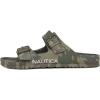 imageNautica Mens EVA Double Buckle Slide Sandals  Adjustable Waterproof SlipOn Comfort Shoes for Casual Wear Beach and PoolsideOlive Camo