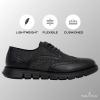 imageNautica Mens Knit Dress Oxford Dress Sneakers Breathable Stylish Lightweight ampamp Comfortable  Ideal for Business or WalkingDenim Black Smooth