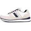 imageNautica Mens LaceUp Sneakers  Casual Stylish and Comfortable for WalkingWhite Navy Greyoutfall 3