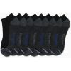 imageNautica Mens Low Cut Socks  8 Pack Soft Stretch Cushioned Athletic Ankle Socks for Men for Sports and Running Size 6125Classic Black