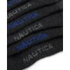 imageNautica Mens Low Cut Socks  8 Pack Soft Stretch Cushioned Athletic Ankle Socks for Men for Sports and Running Size 6125Classic Black
