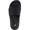imageNautica Mens Open Toe Slide Sandals  Comfortable Indoor ampamp Outdoor Shower SlippersBlack Loch