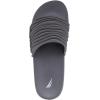imageNautica Mens Open Toe Slide Sandals  Comfortable Indoor ampamp Outdoor Shower SlippersCharcoal Loch
