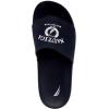 imageNautica Mens Open Toe Slide Sandals  Comfortable Indoor ampamp Outdoor Shower SlippersNavy White Porter