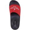 imageNautica Mens Open Toe Slide Sandals  Comfortable Indoor ampamp Outdoor Shower SlippersRed Black Porter