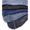 imageNautica Mens Quarter Socks  12 Pack Comfort Stretch Cushioned MoistureWicking Athletic Ankle Socks for Men Sizes 6125NavyBlueGray