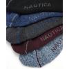 imageNautica Mens Quarter Socks  6 Pack Comfort Stretch Cushioned MoistureWicking Athletic Ankle Socks for Men Sizes 6125BlueBurgundyBlack