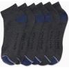 imageNautica Mens Quarter Socks  6 Pack Comfort Stretch Cushioned MoistureWicking Athletic Ankle Socks for Men Sizes 6125GreyNavy