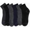 imageNautica Mens Quarter Socks  6 Pack Comfort Stretch Cushioned MoistureWicking Athletic Ankle Socks for Men Sizes 6125NavyGray