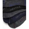 imageNautica Mens Quarter Socks  6 Pack Comfort Stretch Cushioned MoistureWicking Athletic Ankle Socks for Men Sizes 6125NavyGray
