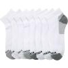 imageNautica Mens Quarter Socks  8 Pack Comfort Stretch Cushioned MoistureWicking Athletic Ankle Socks for Men Sizes 6125All White