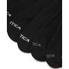 imageNautica Mens Quarter Socks  8 Pack Comfort Stretch Cushioned MoistureWicking Athletic Ankle Socks for Men Sizes 6125Black Tall